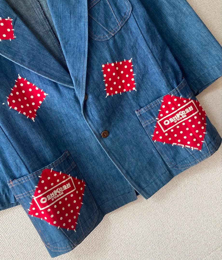 希少‼︎ JC Penney 70s ヴィンテージ デニムジャケット赤パッチ 44