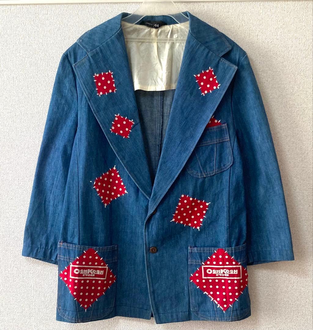 希少‼︎ JC Penney 70s ヴィンテージ デニムジャケット赤パッチ 44