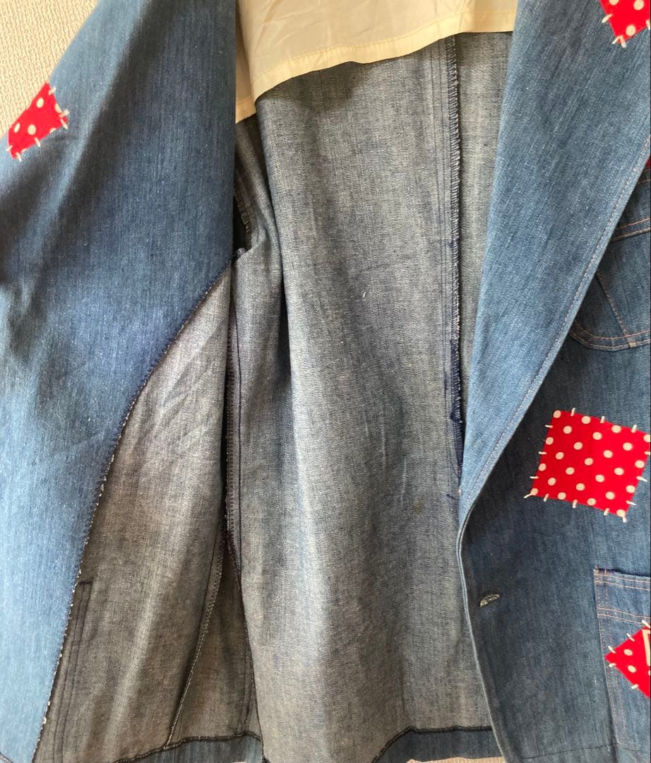希少‼︎ JC Penney 70s ヴィンテージ デニムジャケット赤パッチ 44