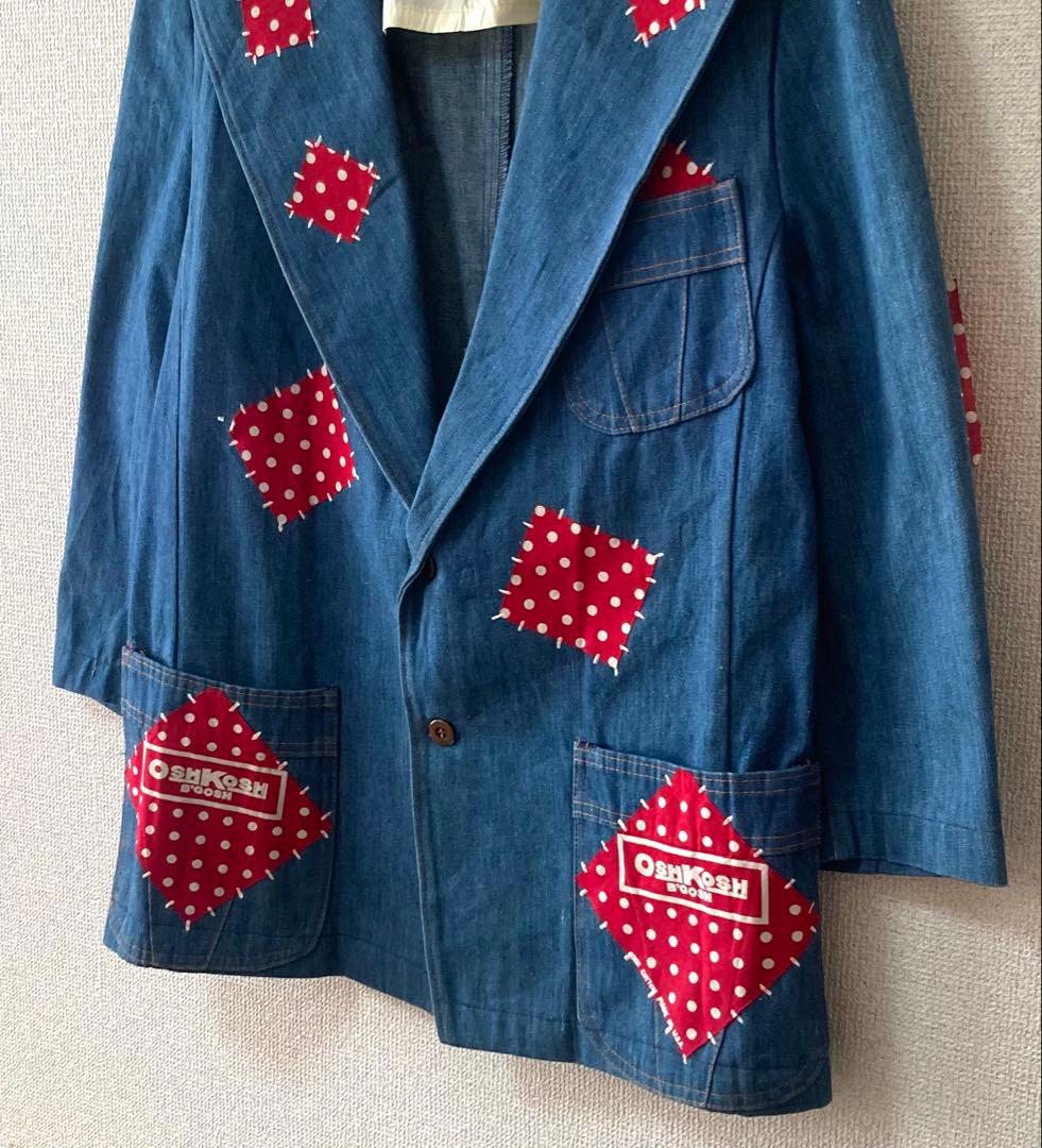 希少‼︎ JC Penney 70s ヴィンテージ デニムジャケット赤パッチ 44