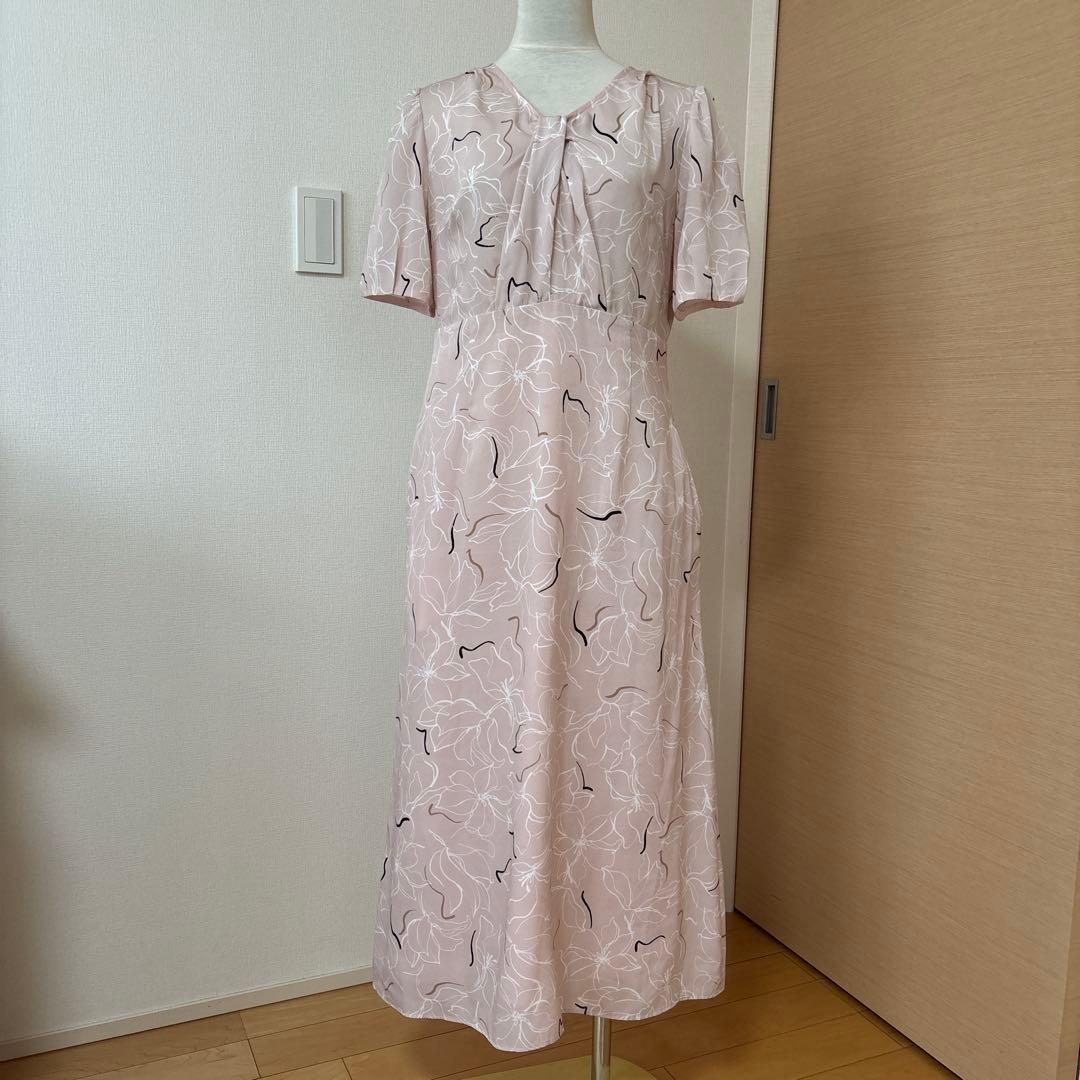 トッカ　フラワープリント　ロングワンピース　サイズ4