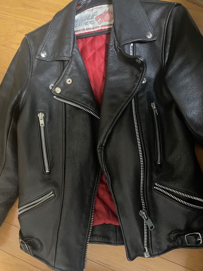 ウルフレザー　ロンジャン　Wolf Leathers 70s ダブルライダース