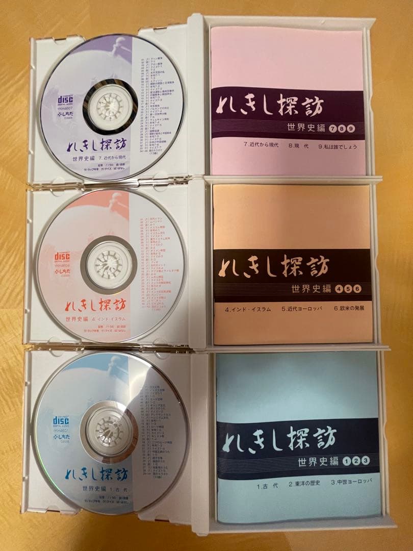 【廃盤・未使用】七田式 れきし探訪 世界史編 CD全9枚セット