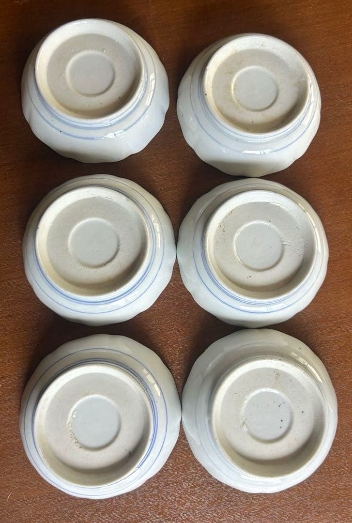 明治　大正　陶磁器　手書き染め