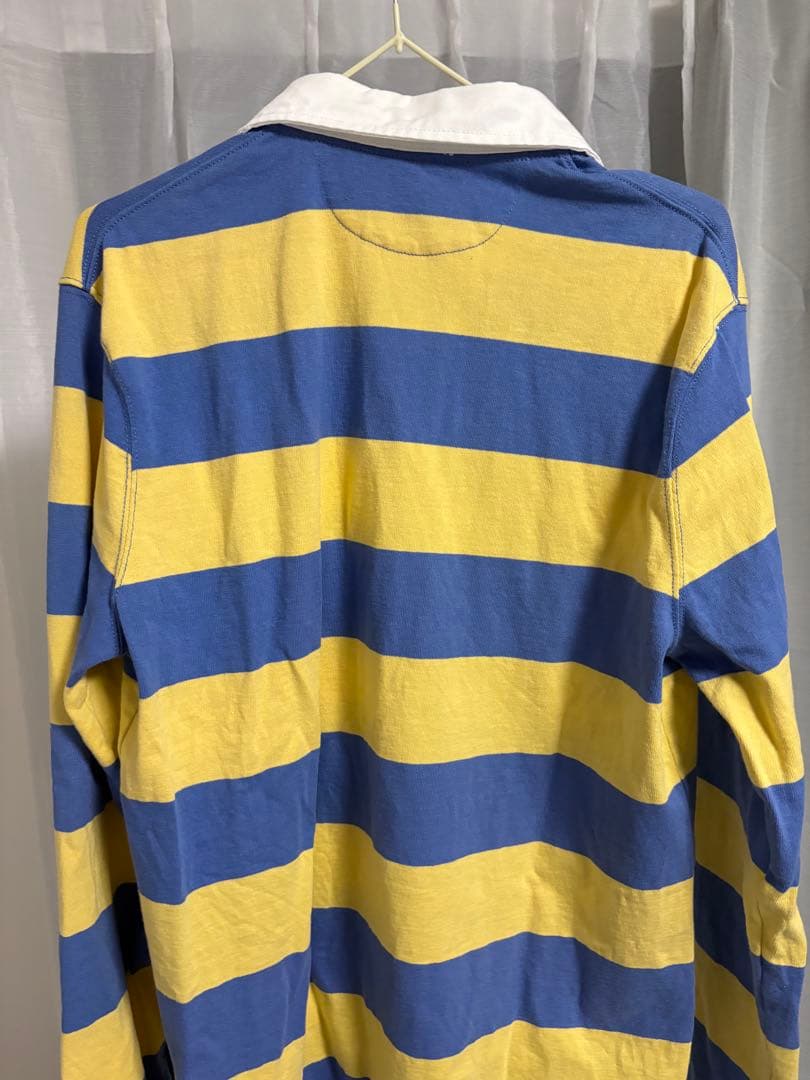 Polo Ralph Lauren 青黄色ストライプ ラガーシャツ
