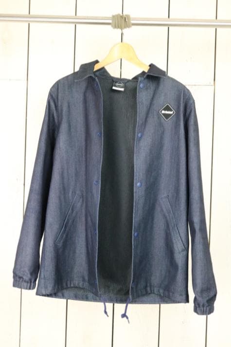 ぽ*ん様 【超美品】☆エフシーレアルブリストル：デニムコーチジャケット　ロゴ　イ