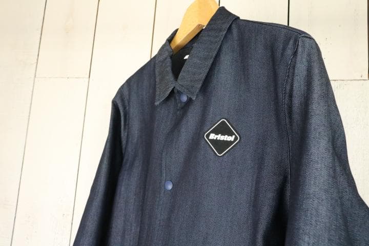 ぽ*ん様 【超美品】☆エフシーレアルブリストル：デニムコーチジャケット　ロゴ　イ