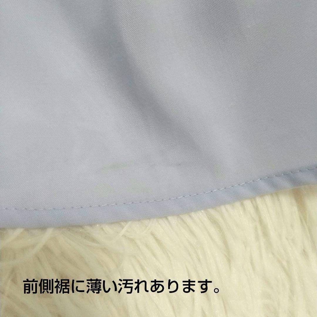 emmi ワッシャーフレアーワンピース ロング フレア ライトブルー S