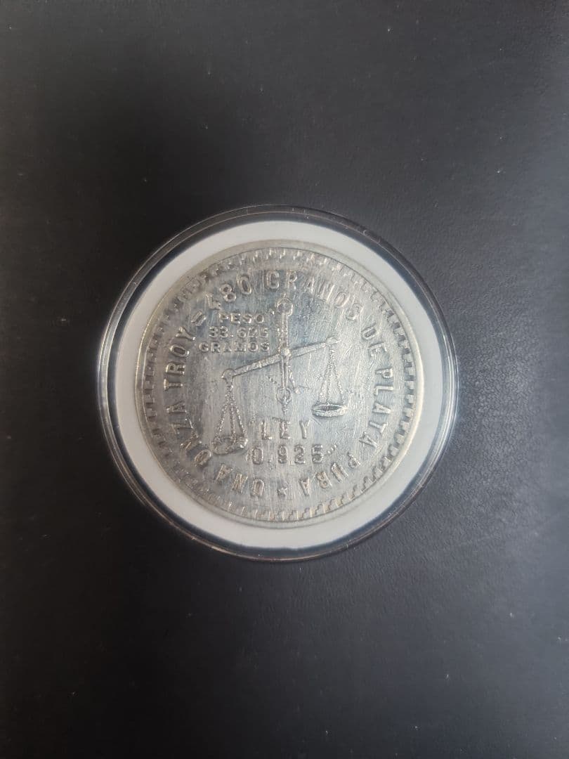 1949年 メキシコ 1 Onza Scales 大型銀貨