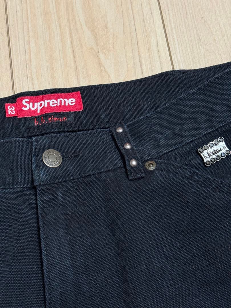 シュプリーム B.B.サイモン ダブルニー ペインターパンツ Supreme