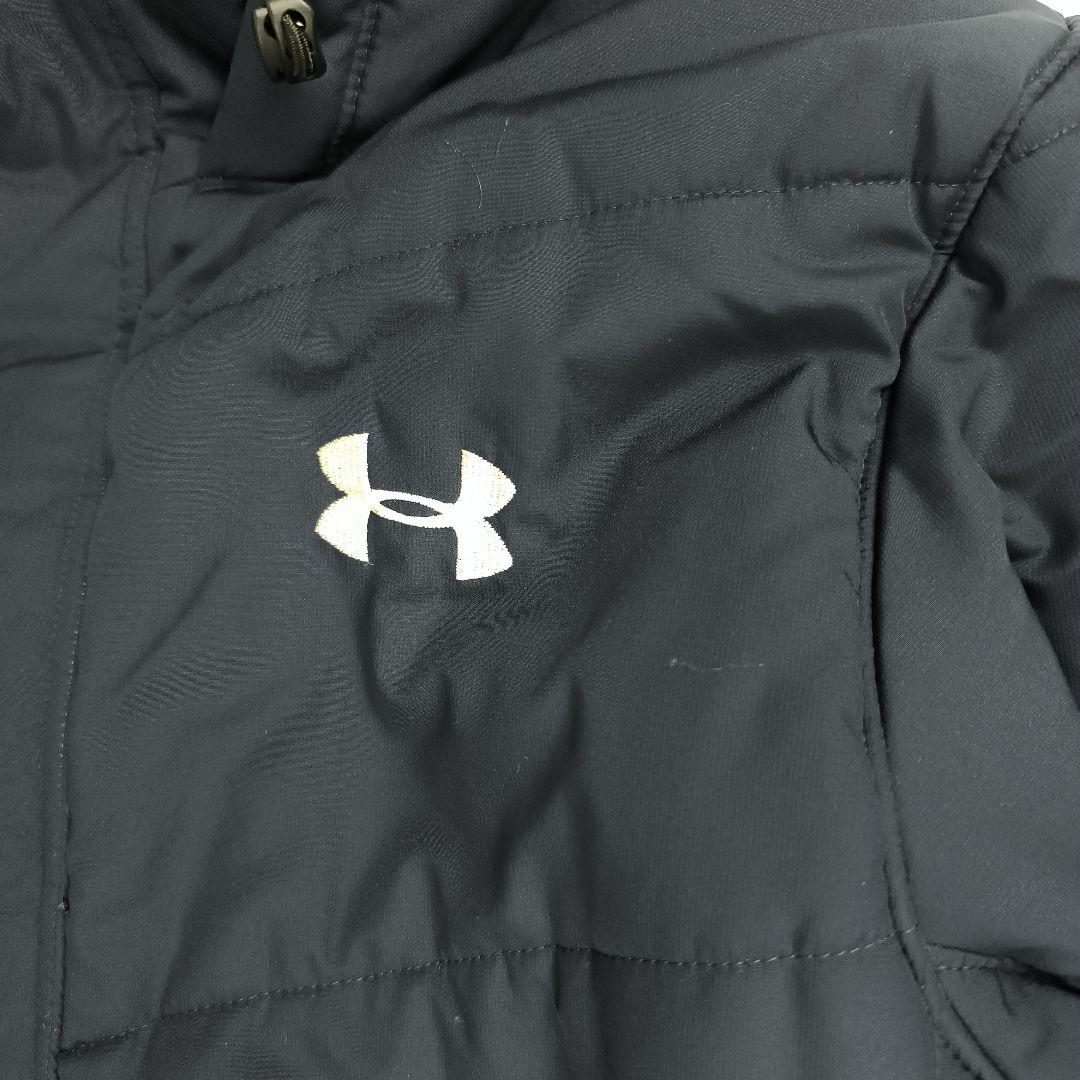 極美品✨ UNDER ARMOUR アンダーアーマー ベンチコート ロゴ刺繍 紺