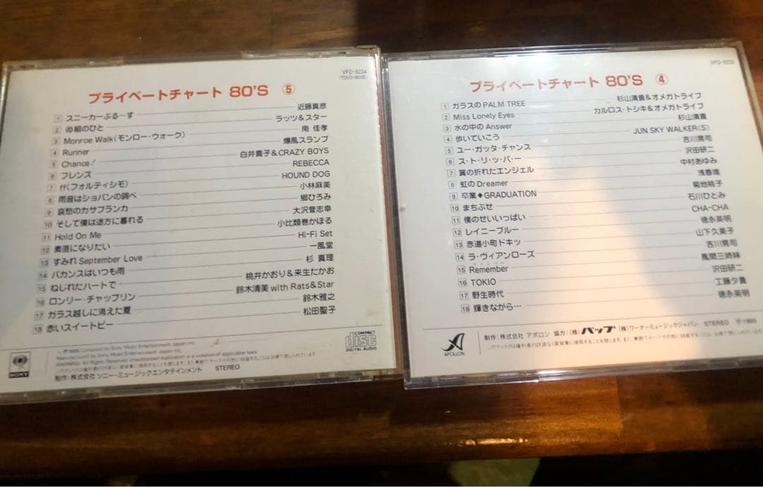 80年代　邦楽　たくさんCD プライベートチャート80s 11枚組　レトロ