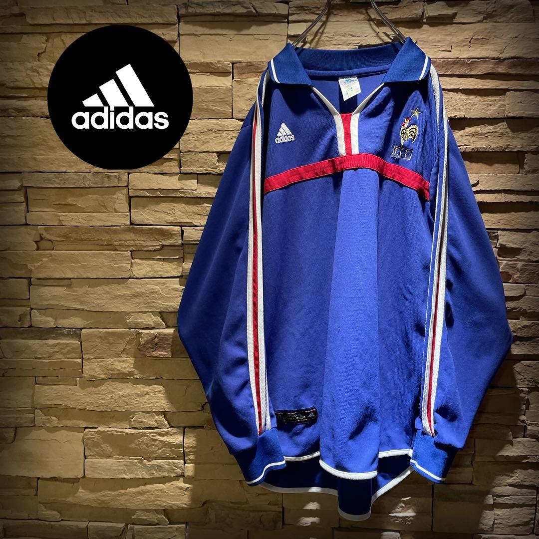【大人気】y2k/adidas×フランス代表/00-02/長袖ユニフォーム/