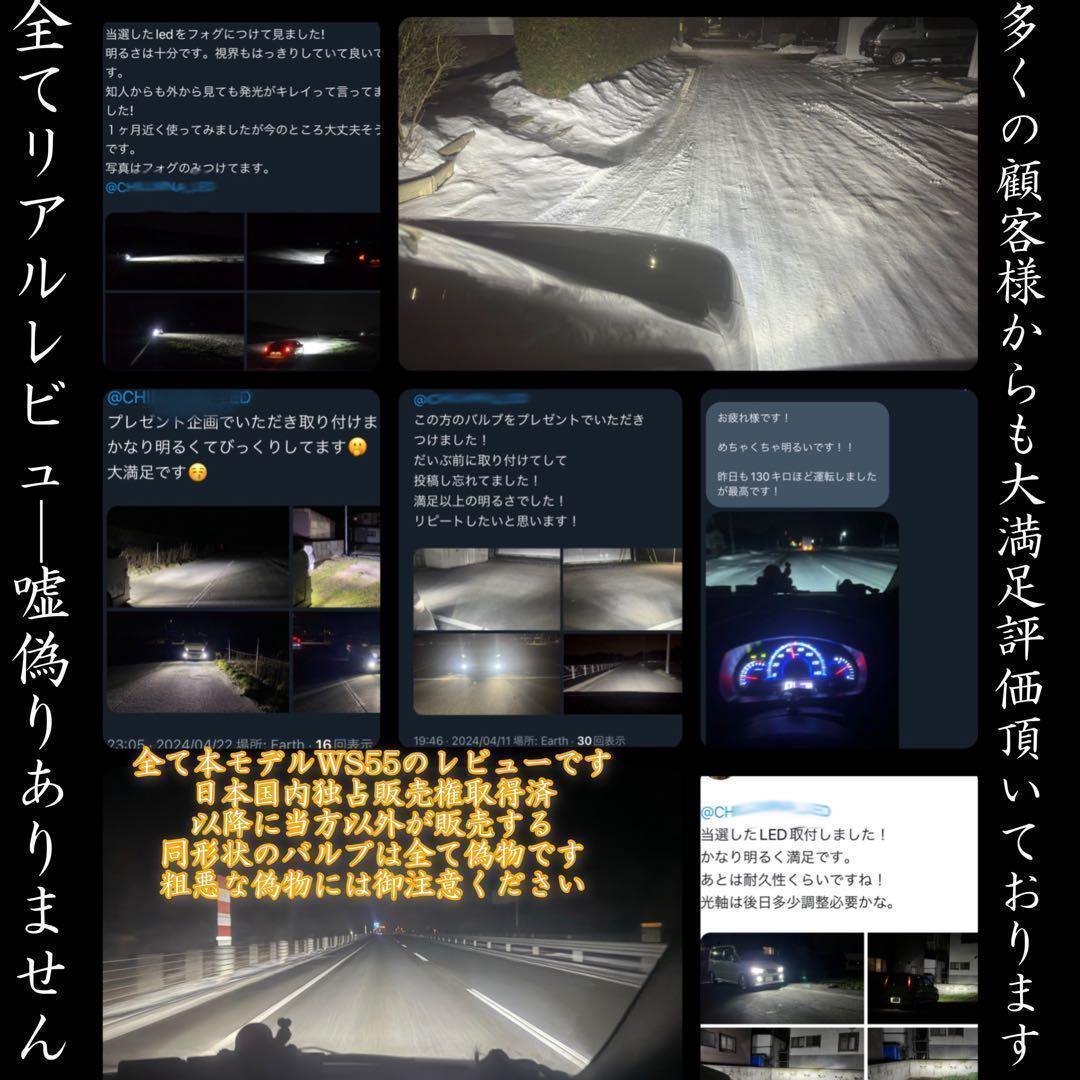 HB3 LEDヘッドライト フォグランプ WS55 ハビーム 爆光 BZ1