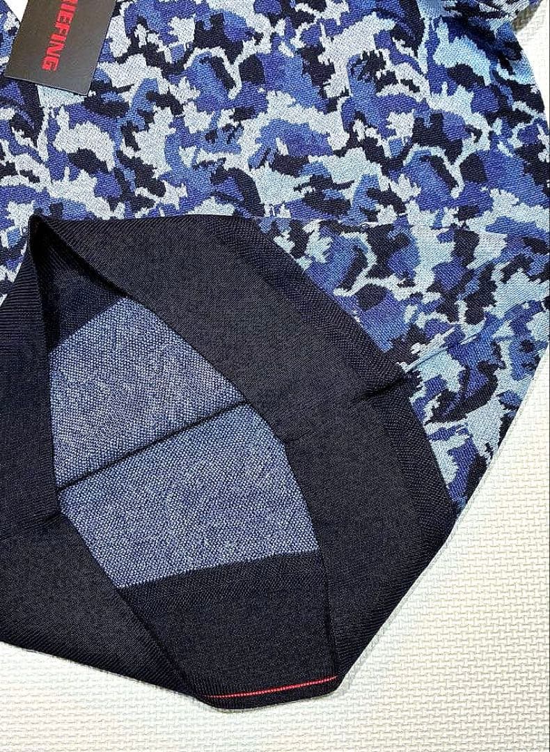 BRIEFING カモジャカード クルーネック（NAVY／M）