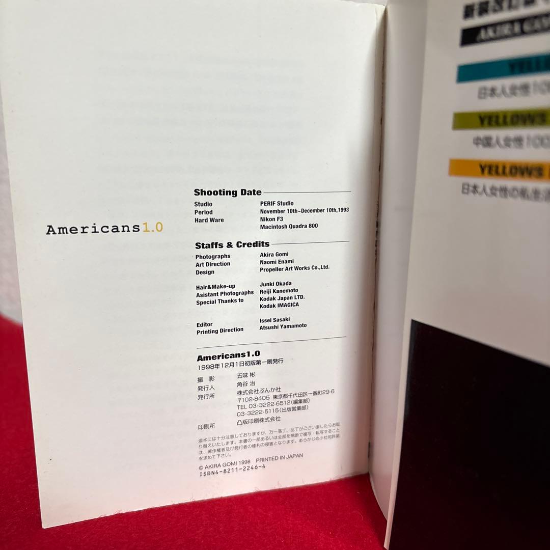Americans 1.0 : photographs 初版　五味彬