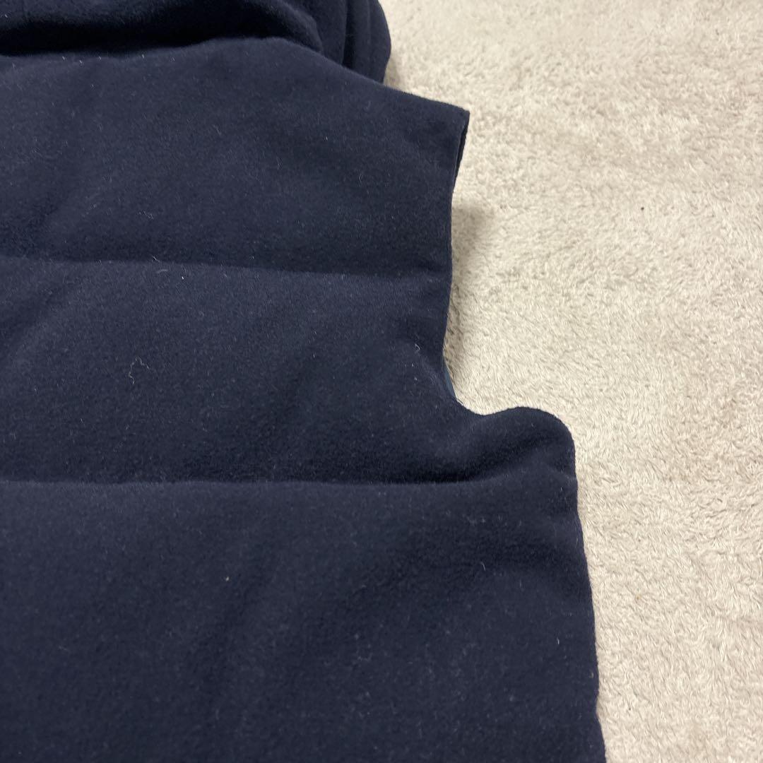 極美品/L✨ダントン×ビームス ダウンベスト ウールモッサ 胡桃ボタン ネイビー