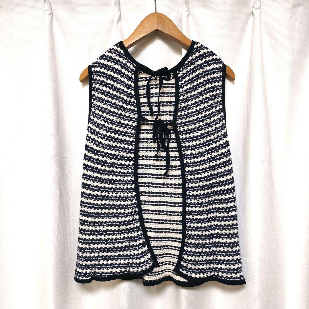 【美品】トゥモローランド クロッシュトリコット フロンタブルトップス