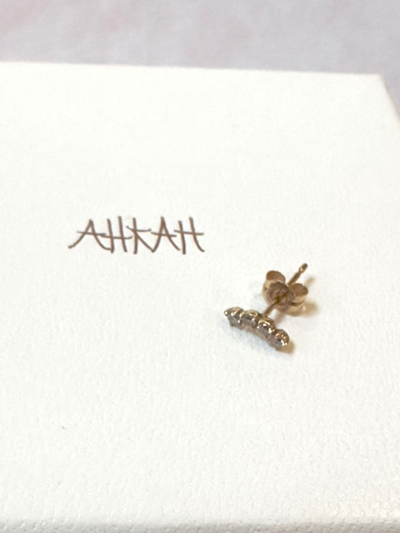 アーカー AHKAH アイスペレッツ ピアス 18K 片耳用