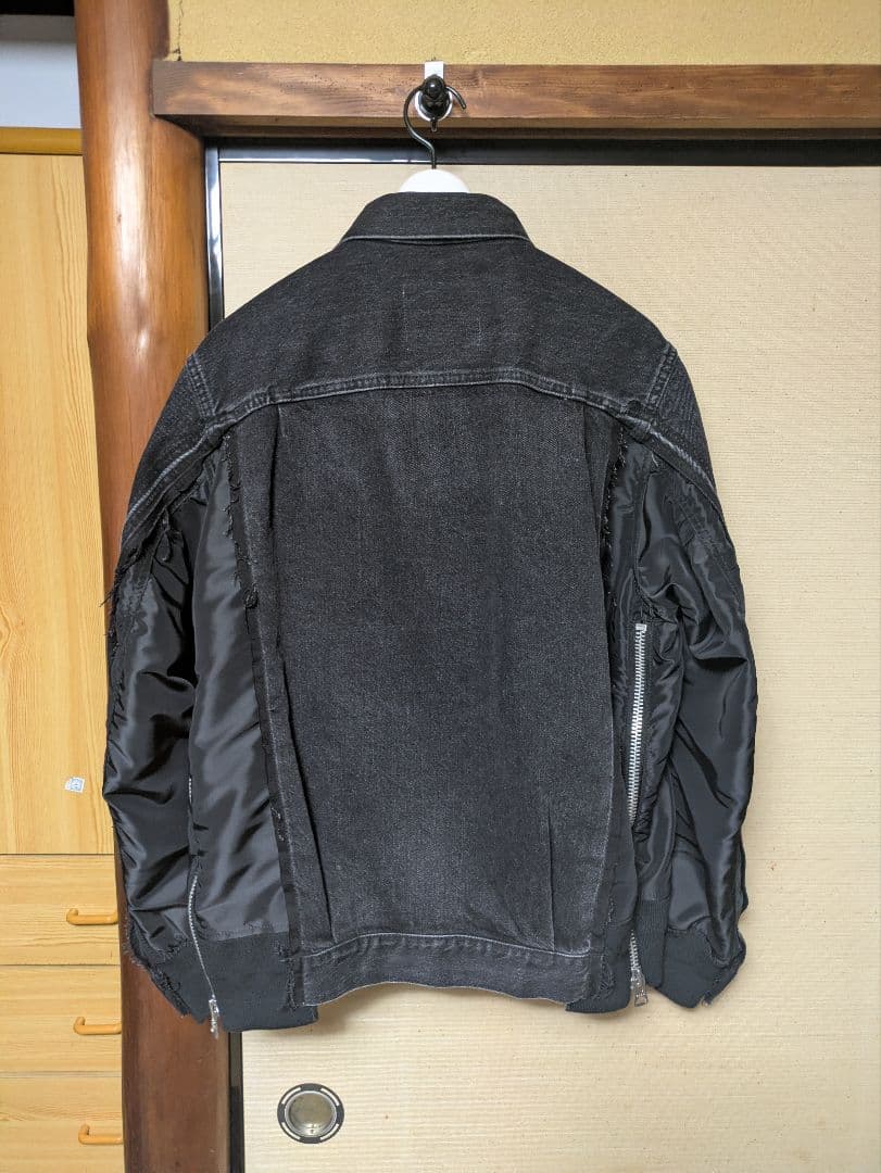 sacai　Denim x Nylon Twill Jacket