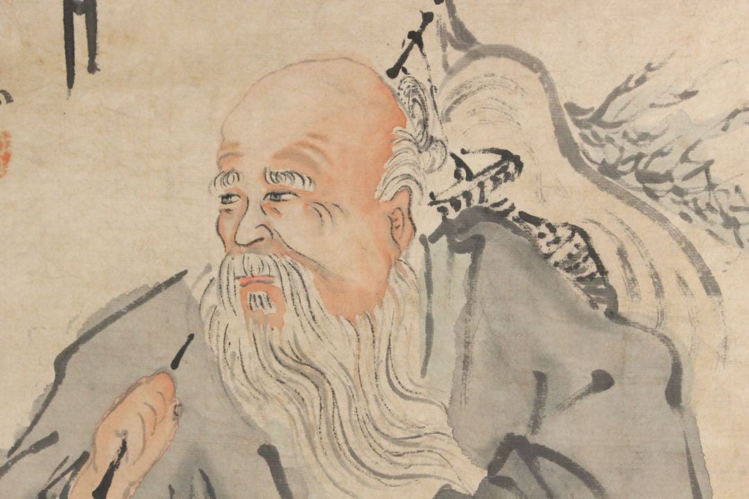 No5569 掛軸　在銘　祥玉　漁夫図　紙本淡彩　唐物　中国画　古画　送料無料