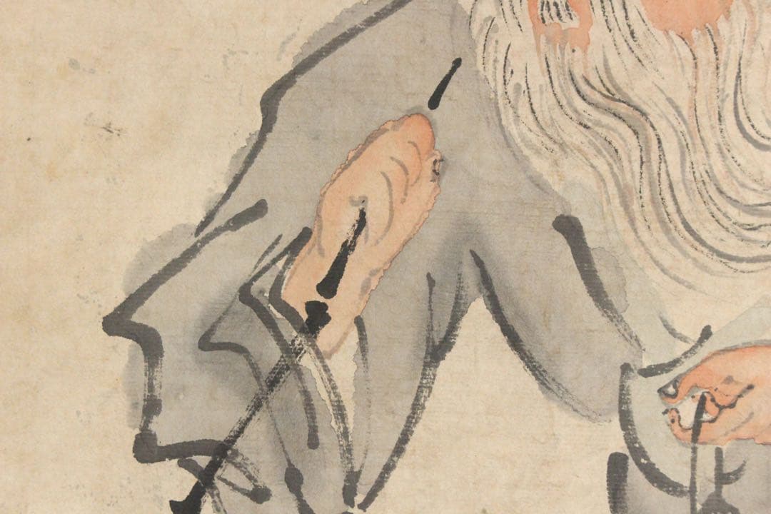 No5569 掛軸　在銘　祥玉　漁夫図　紙本淡彩　唐物　中国画　古画　送料無料