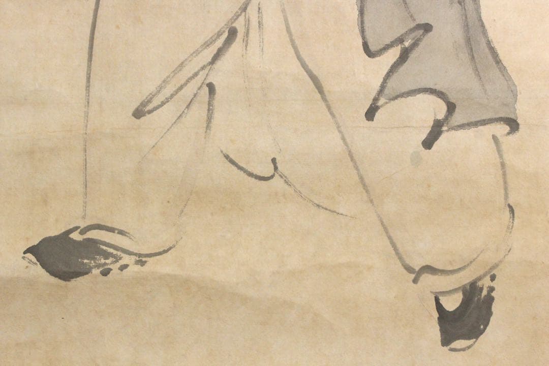 No5569 掛軸　在銘　祥玉　漁夫図　紙本淡彩　唐物　中国画　古画　送料無料
