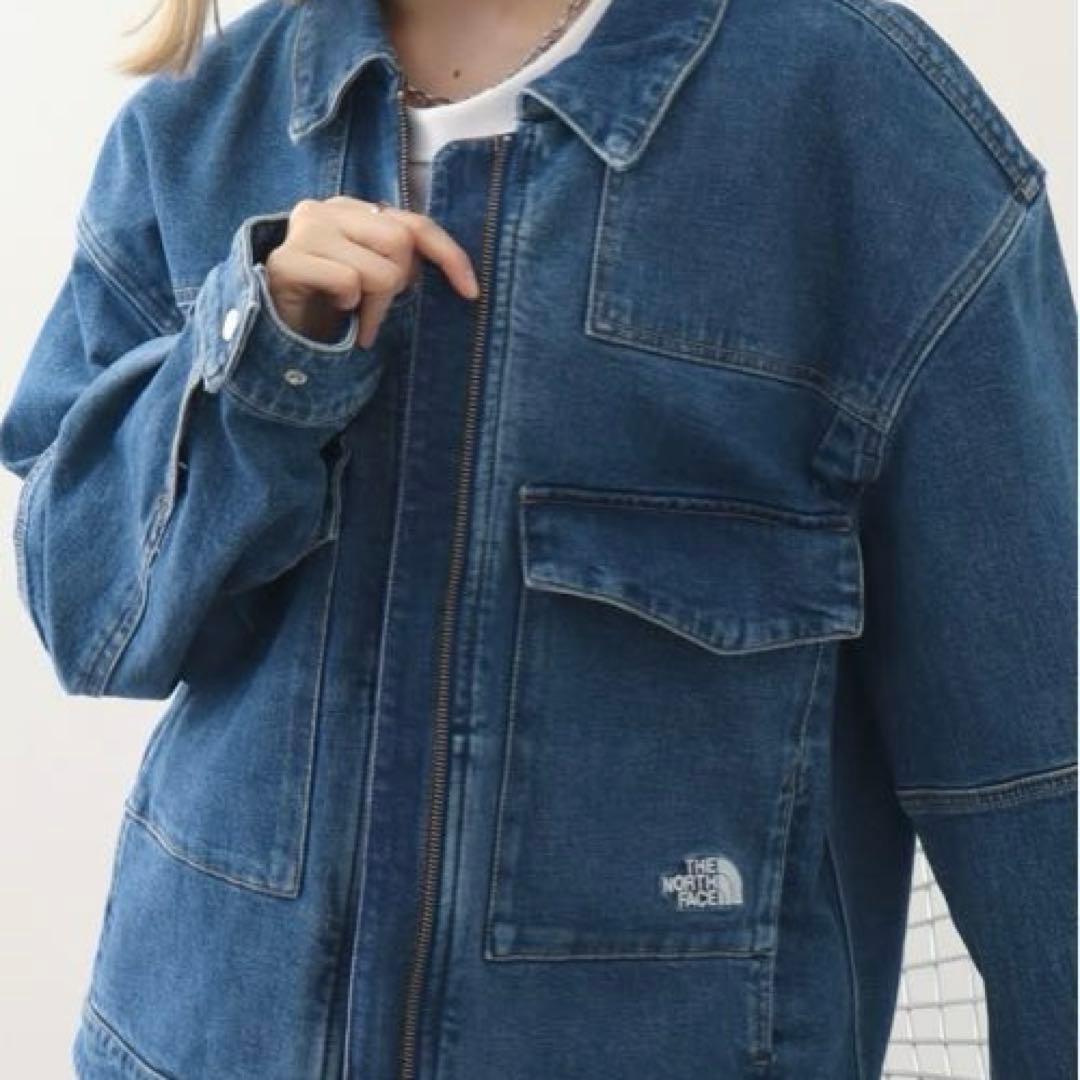 新品未使用　韓国正規品　ノースフェイス　デニム　トラッカー　ジャケット　Mサイズ
