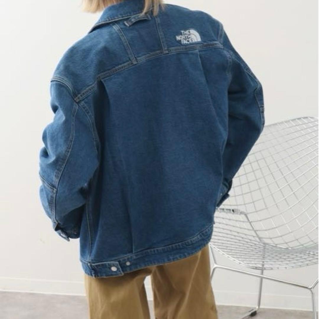 新品未使用　韓国正規品　ノースフェイス　デニム　トラッカー　ジャケット　Mサイズ
