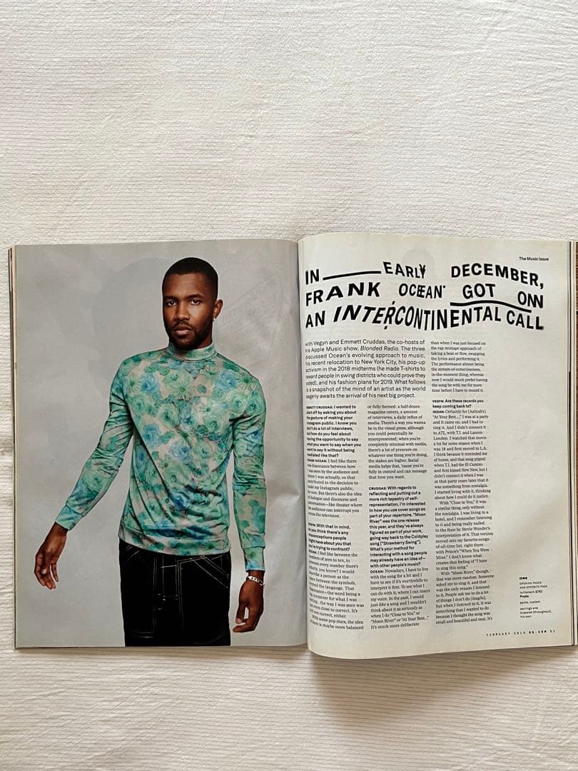 フランク・オーシャン Frank Ocean GQ Magazine