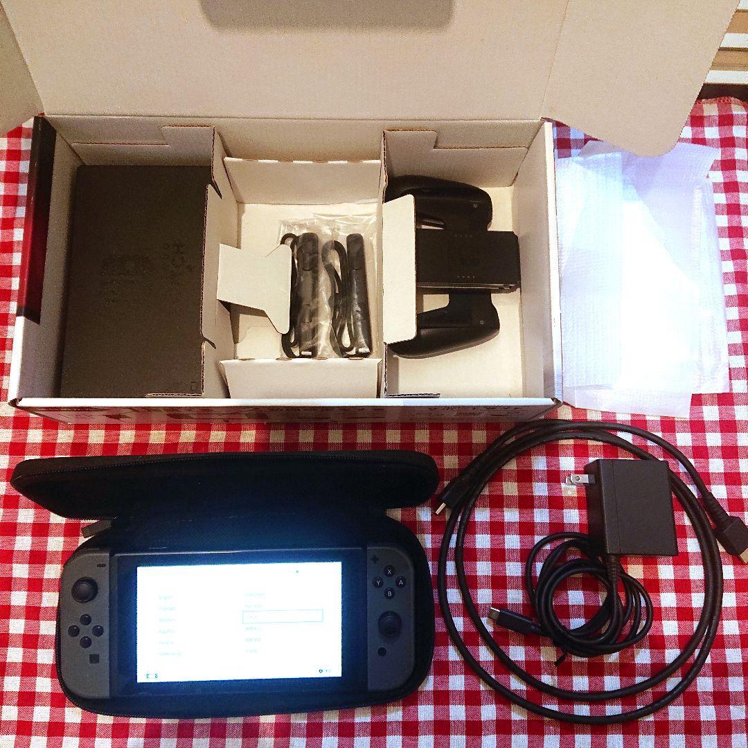 HAC-001 ポーチ保護シート付きSwitch 本体 グレー