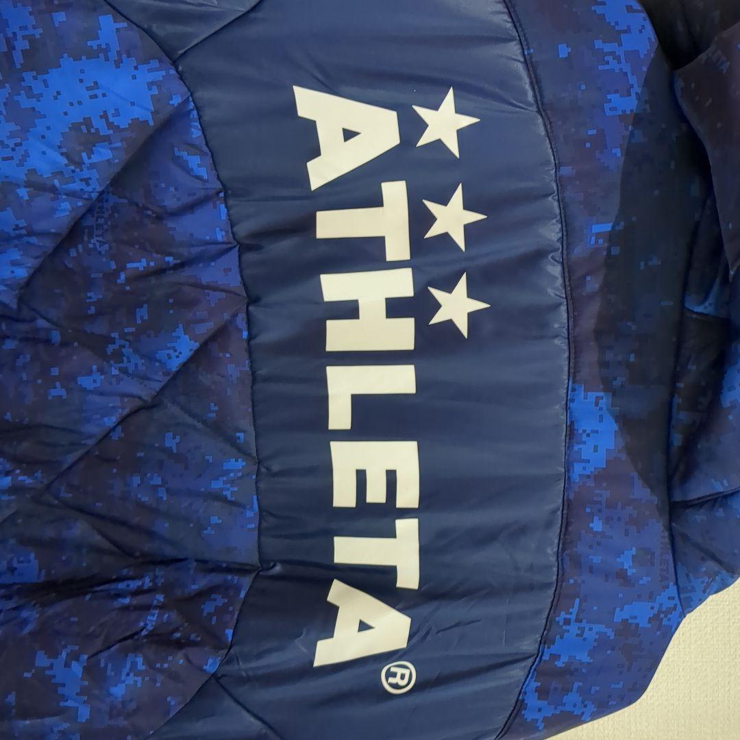 ATHLETA ベンチコート フード付き 青