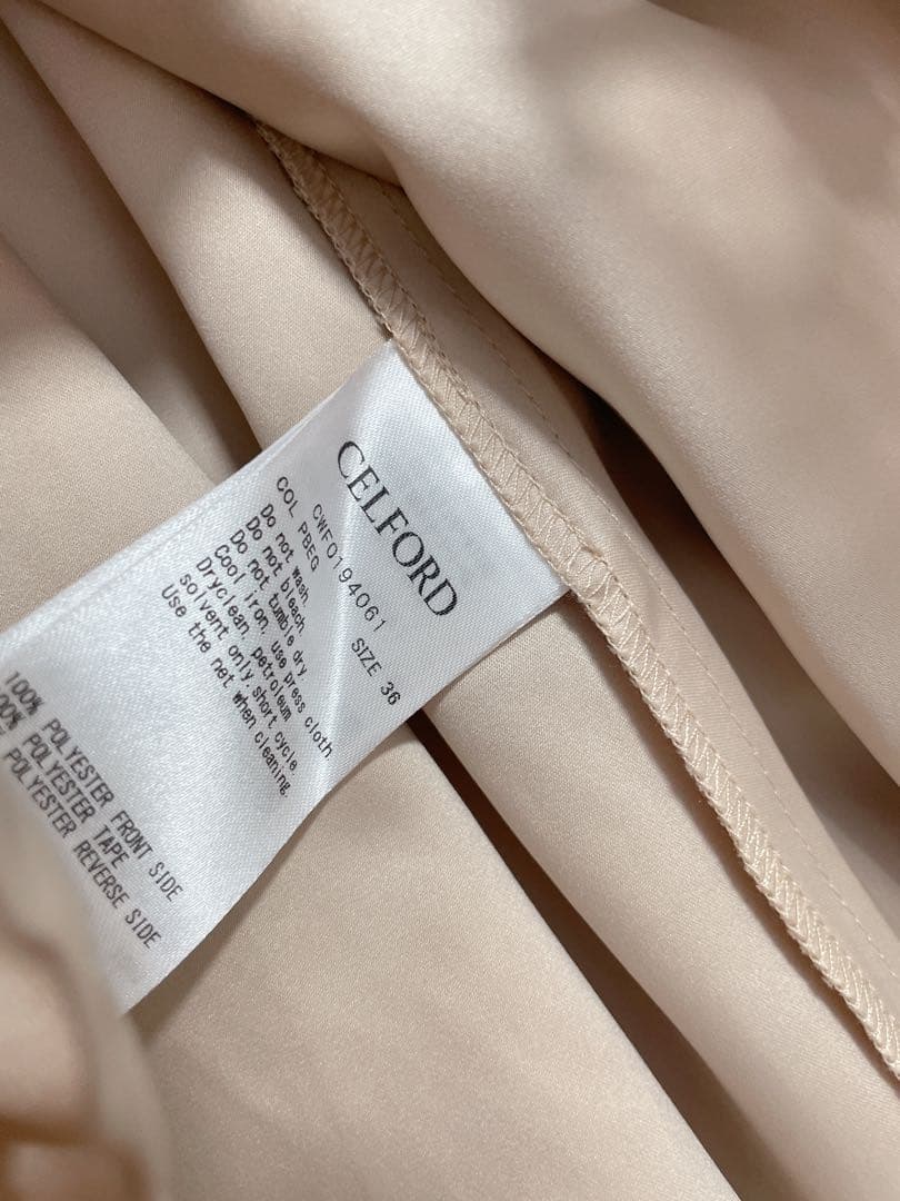 CELFORD セルフォード ケープ風オーナメントレースワンピース