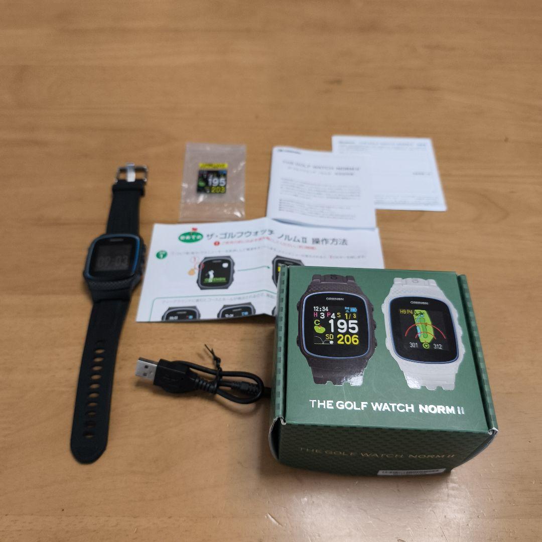 ゴルフ用GPS GOLF WATCH NORM II ブラック
