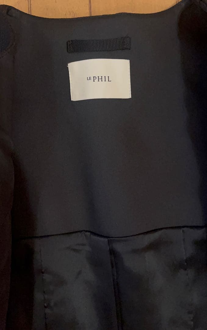 【値下げ】美品LE PHILルフィル ベスト　ジレ　ブラック