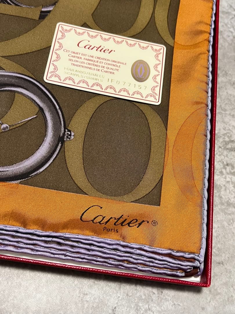 カルティエ スカーフ 箱付き CARTIER