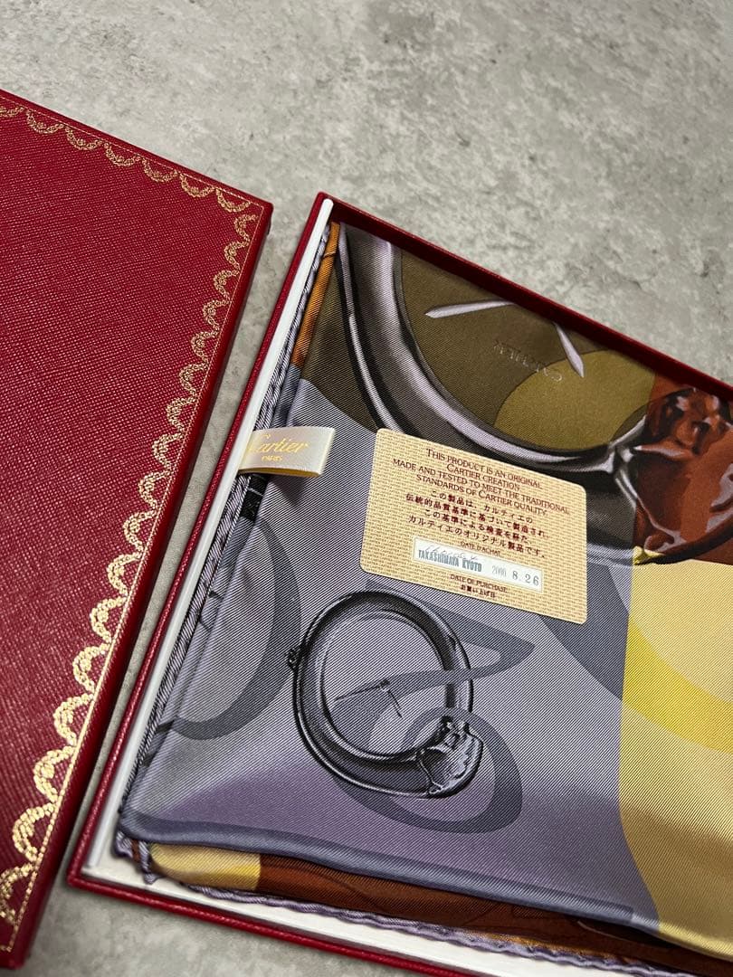 カルティエ スカーフ 箱付き CARTIER