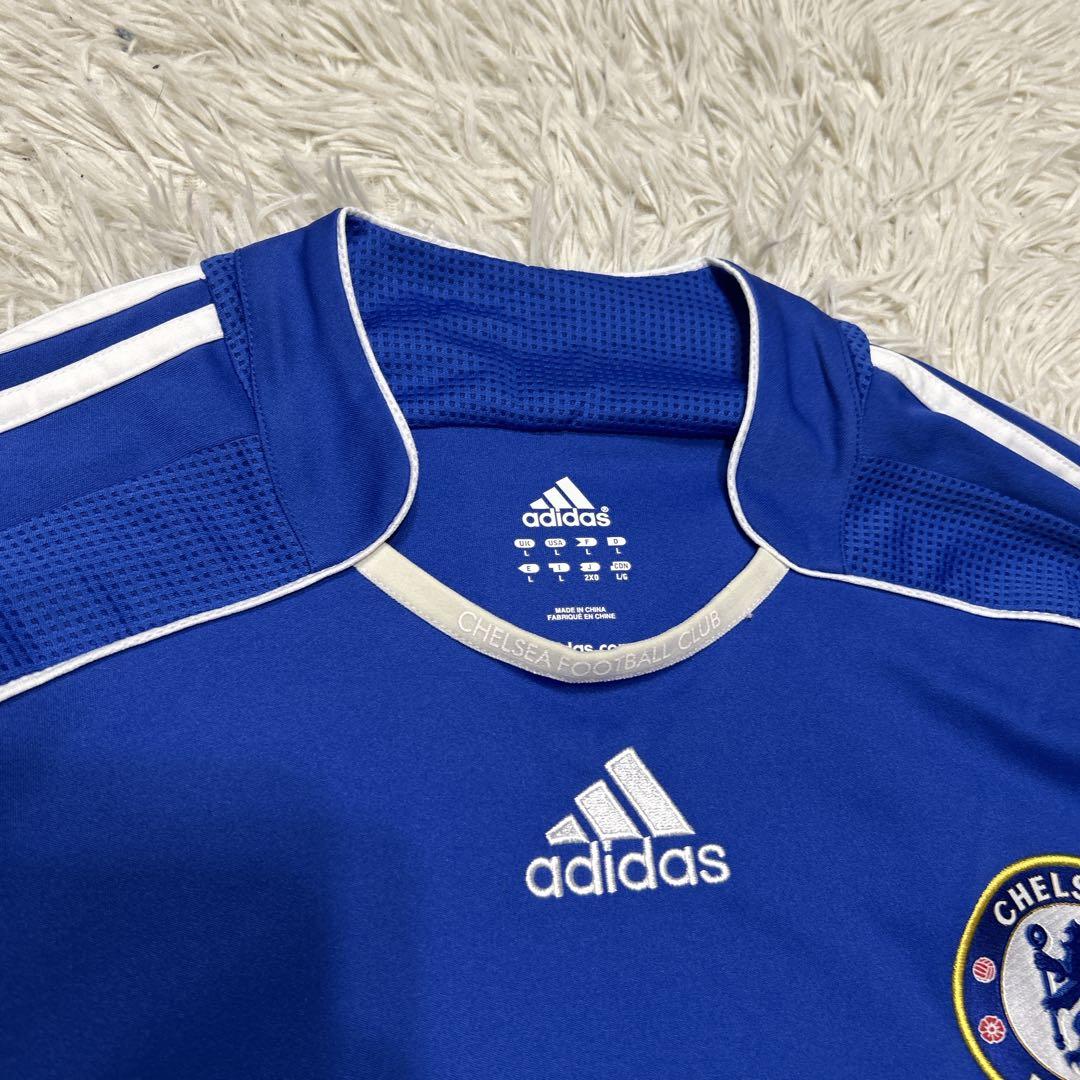 adidas サッカー　プレミアリーグ　チェルシー ホームユニフォーム　刺繍ロゴ