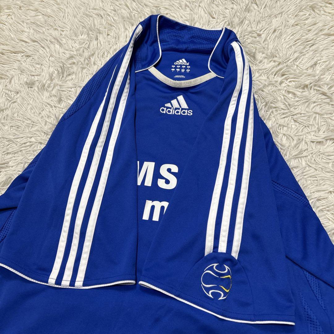 adidas サッカー　プレミアリーグ　チェルシー ホームユニフォーム　刺繍ロゴ