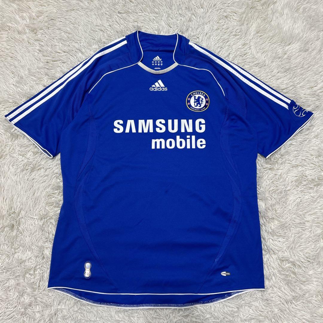 adidas サッカー　プレミアリーグ　チェルシー ホームユニフォーム　刺繍ロゴ