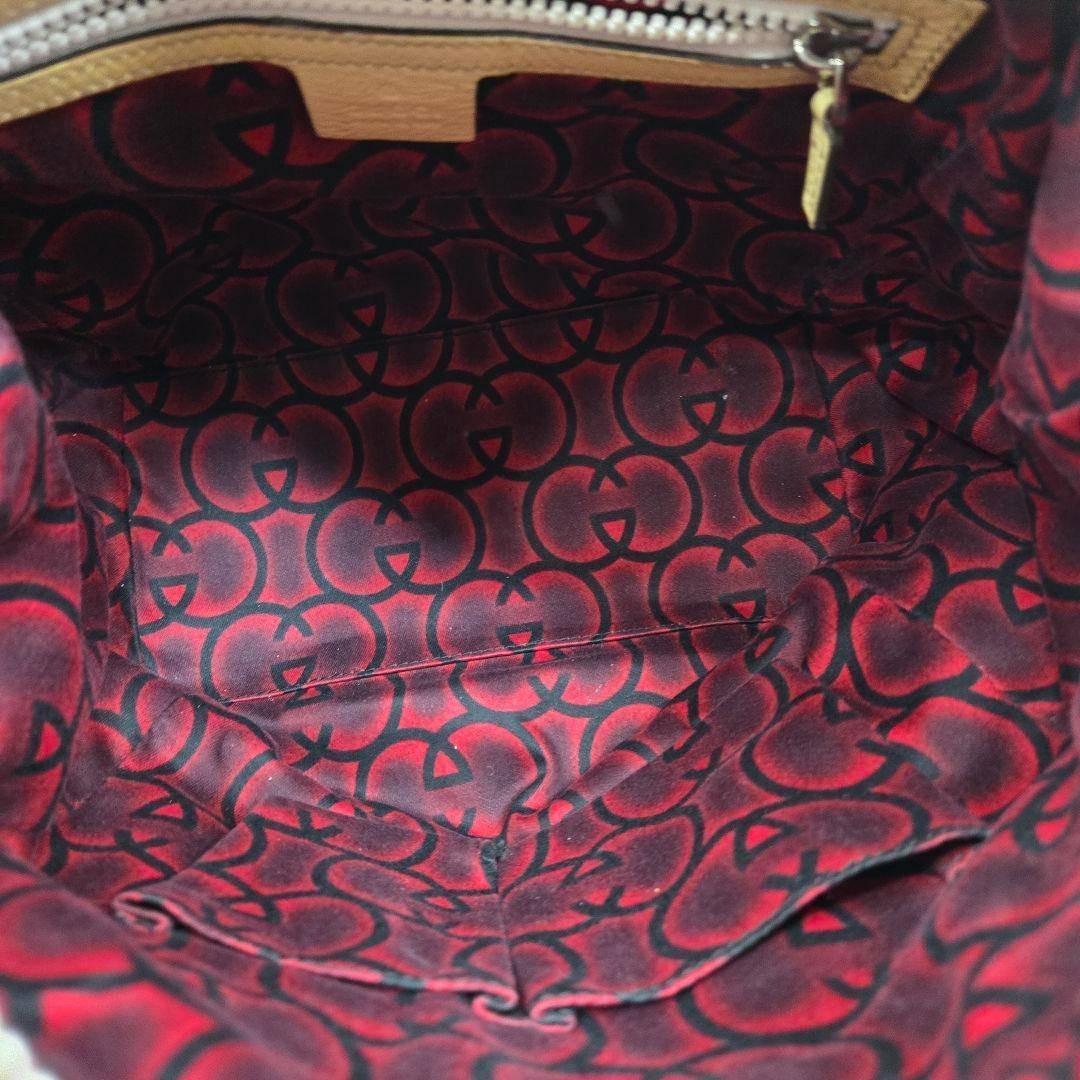 美品 GUCCI 2way レザーショルダーバッグ ハンド インターロッキング