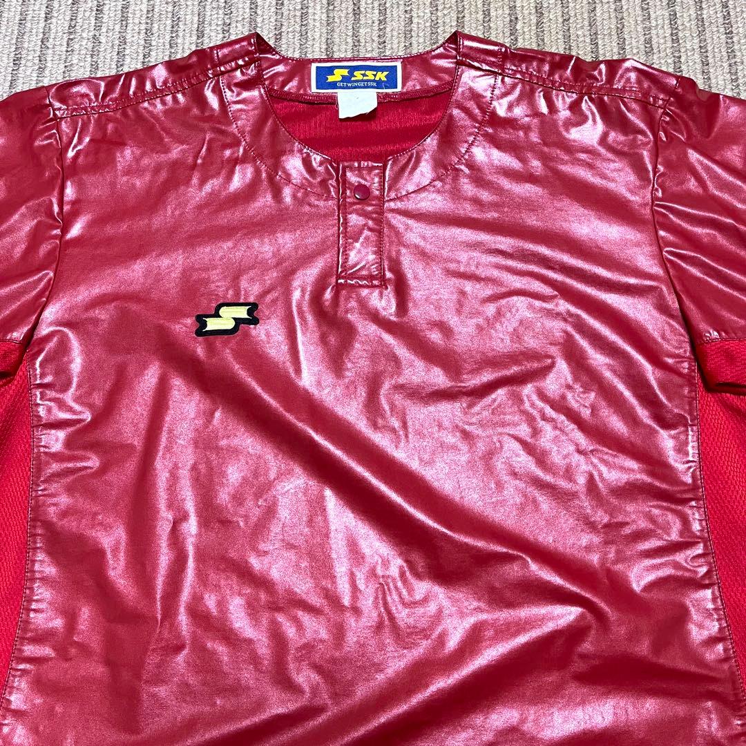 SSK 高校野球部 ピステ Vジャン ウィンドシャツ グラコン ジャンパー 光沢