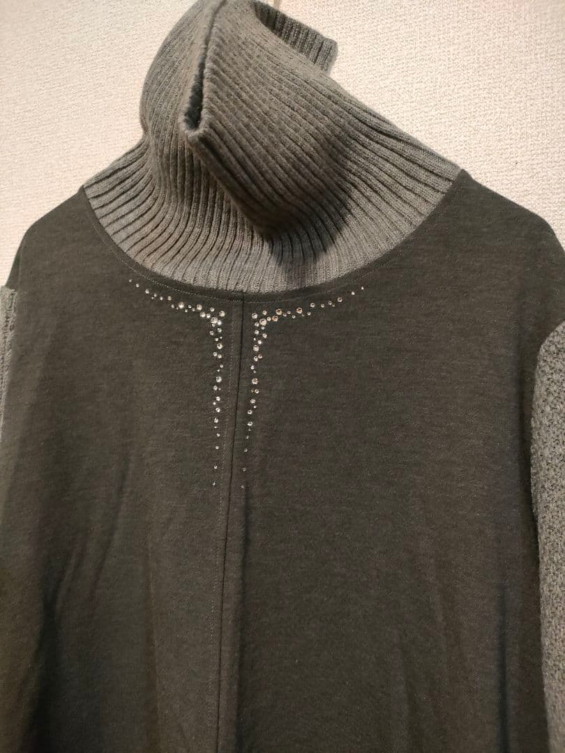 1 超美品　VALENZA 　バレンザ　長袖　ニット　ワンピース　44