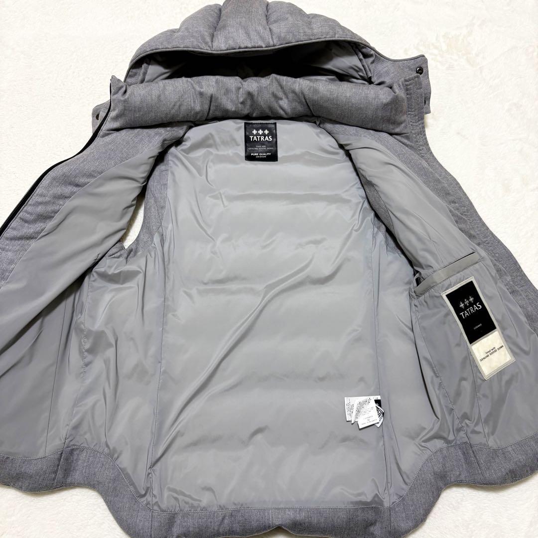 美品　タトラス　ダウンベスト　M グレー　MTA16A4373