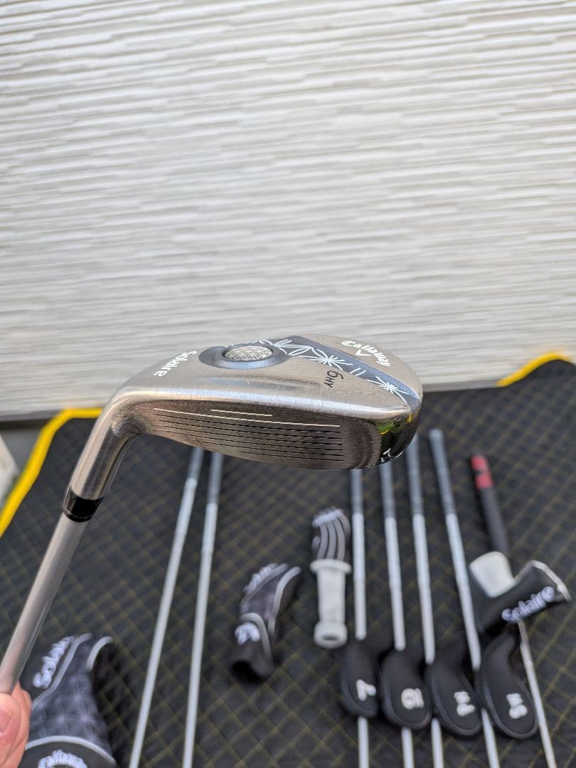 い*い様 Callaway Solaire ゴルフバッグ 黒/グレー　おまけ付