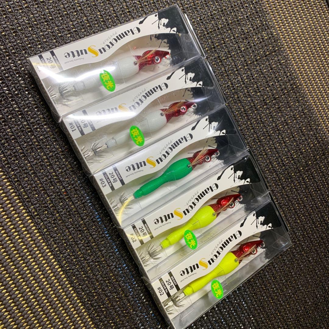 グラマラスッテ　20号　5セット　アニサキスッテ　ともぐいスッテ　イカメタル