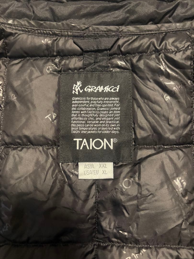 美品【GRAMICCI】グラミチTAIONタイオン　コラボ　ダウンベストXXL