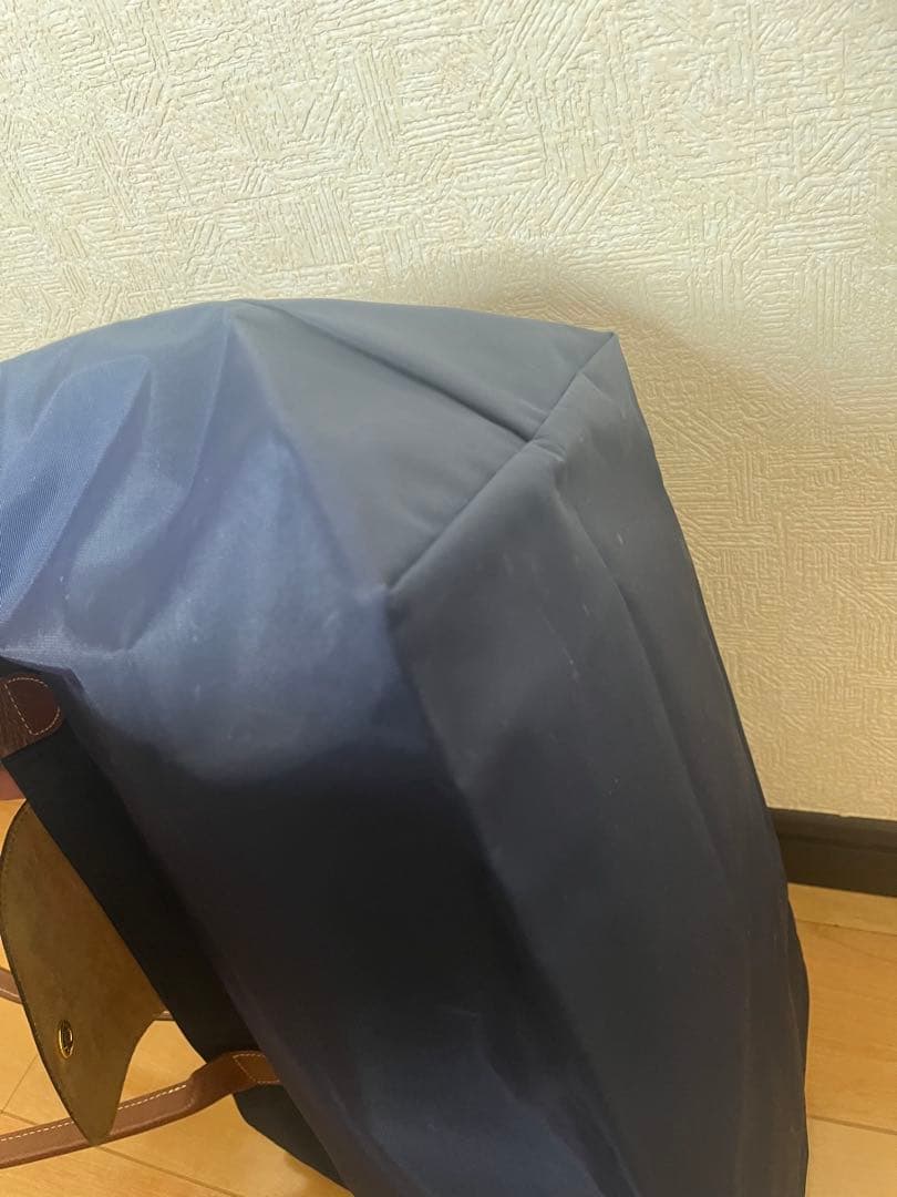 ロンシャン　LONGCHAMP バック　ハンド　トートバッグ 紺&茶色　美品
