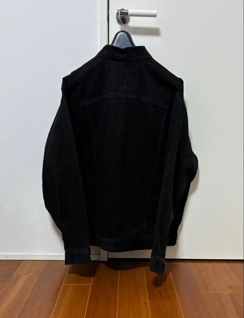 Levi’s70507後染めサルファブラックUSA製L漆黒バキバキコンディション