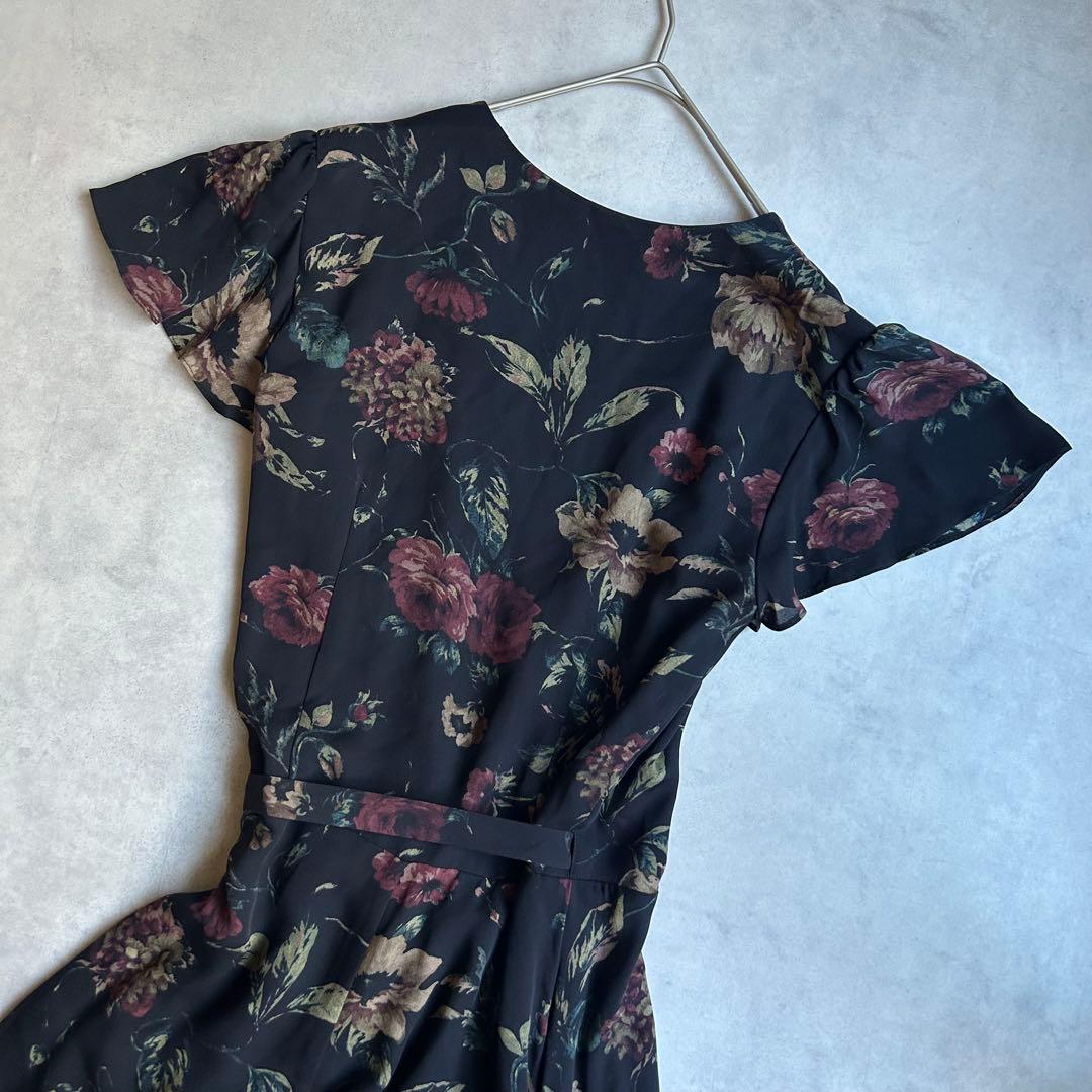 美品✨ポロラルフローレン ラップワンピース マキシ丈 シルク100% 花柄